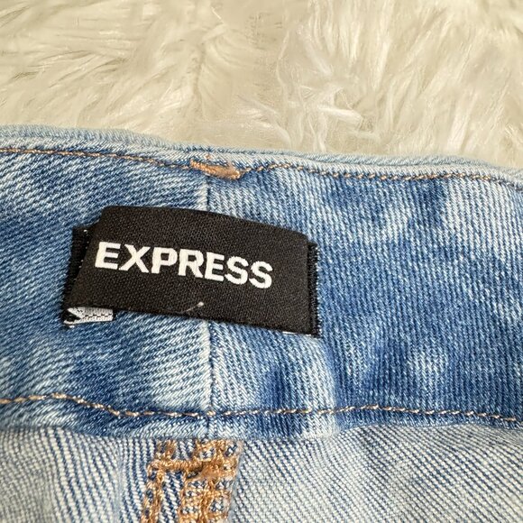 EUC EXPRESS High Rise Marbled FlexX Ripped Skinny Jeans S Petite - Picture 6 of 9